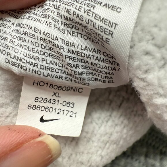 Nike Joggers Men XL Gray Club Fleece Tapered Cuffed Sweatpants 28" 826431 - Picture 7 of 16